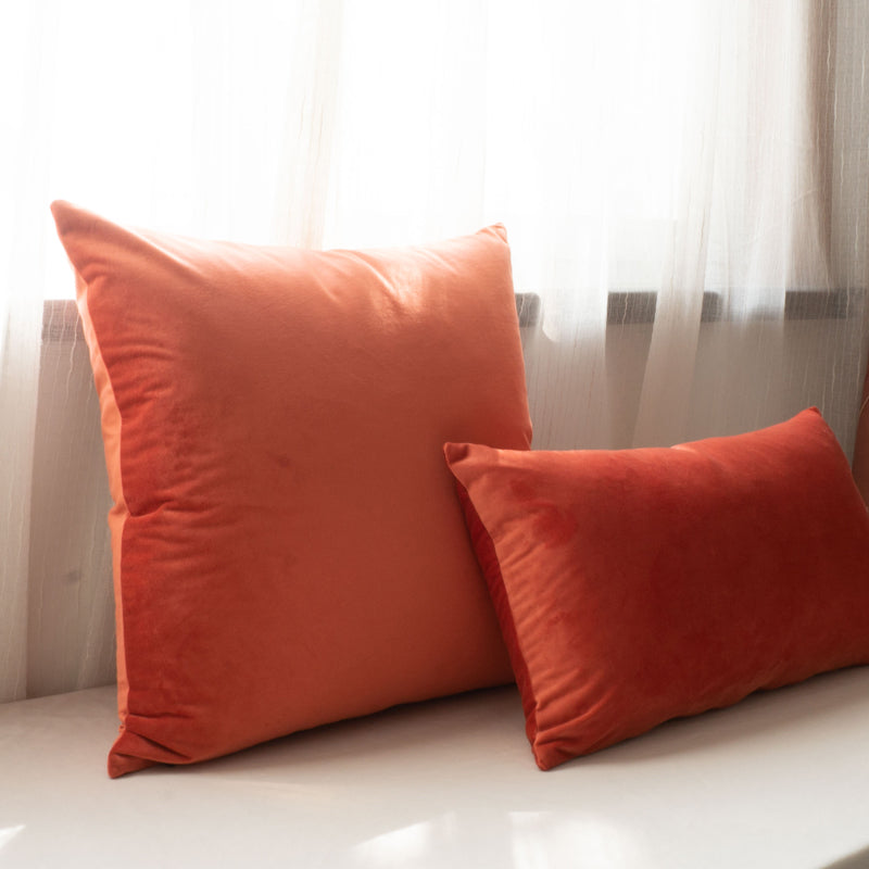 Soft Velvet Coral Cushion Cover